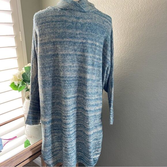 COPY - Anthropologie Field Flower Blue Cowl Neck Tunic Medium - Picture 9 of 10